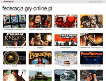Tablet Screenshot of federacja.gry-online.pl